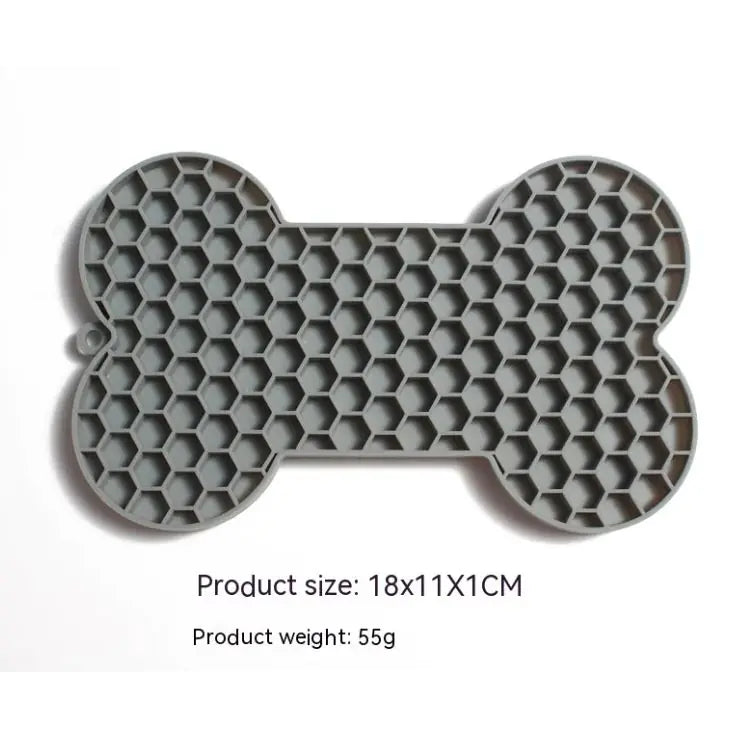Bone Silicone Licking Dog Slow Food Mat